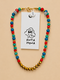 Choker Rojo Turquesa